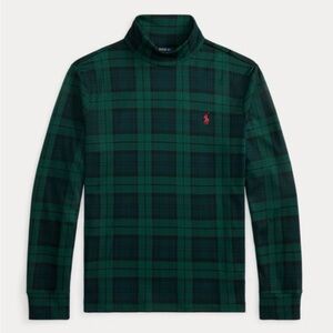 Ralph Lauren Dark Green Checkered Turtleneck